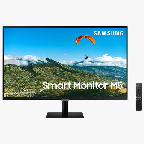 Open Box Unused Samsung 27 inch M5 Smart Monitor with Netflix, YouTube, Prime Video and Apple TV Streaming LS27AM500NWXXL Black