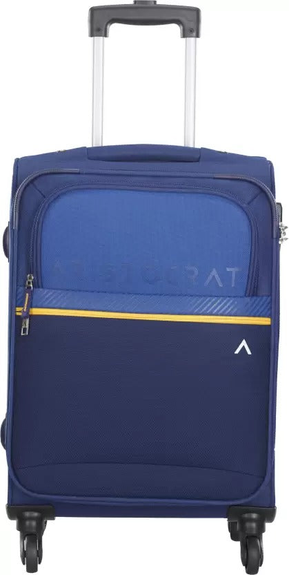 Open Box Unused Aristocrat Small Cabin Suitcase 58 Cm Brezza 4w Strolly E 58 Blue