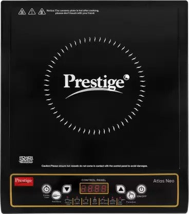 Open Box,Unused Prestige Atlas Neo Induction Cooktop Black Push Button