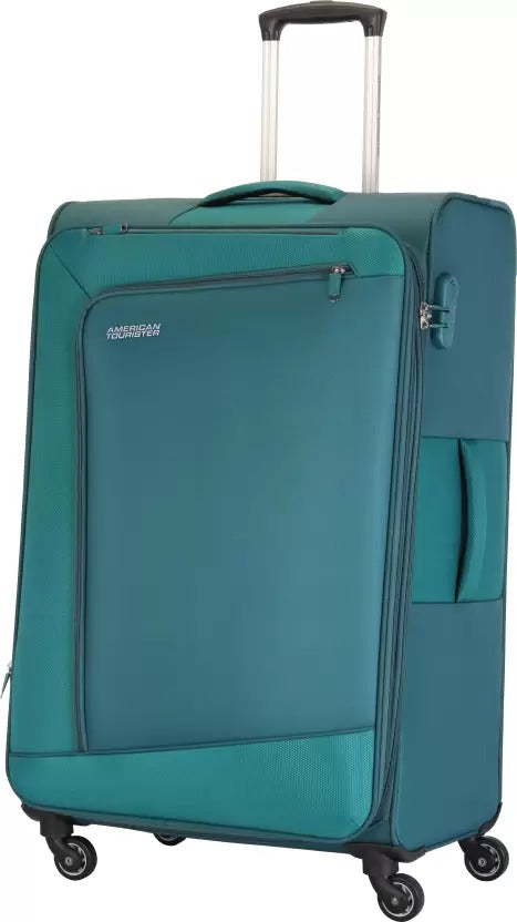 Open Box Unused American Tourister Large Check-in Suitcase 81 Cm Vermont Spinner - Green
