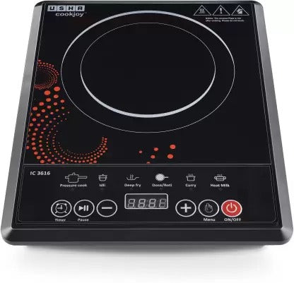 Open Box,Unused Usha Ic 3616 Induction Cooktop Multicolor Push Button