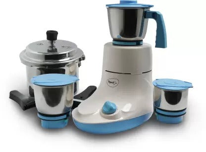 Open Box,Unused Pigeon Glory 550 W Mixer Grinder (Multicolor, 3 Jars) with IB 3 Ltr Pressure Cooker Special Combo
