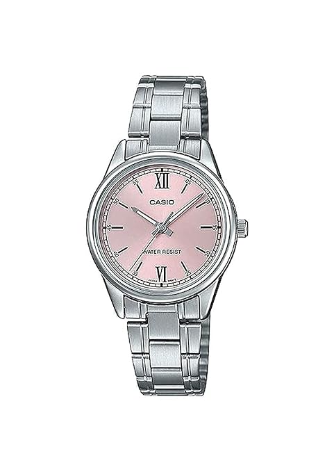 Casio Enticer Women's Standard Stainless Steel Pink Dial A1678 LTP-V005D-4B2UDF