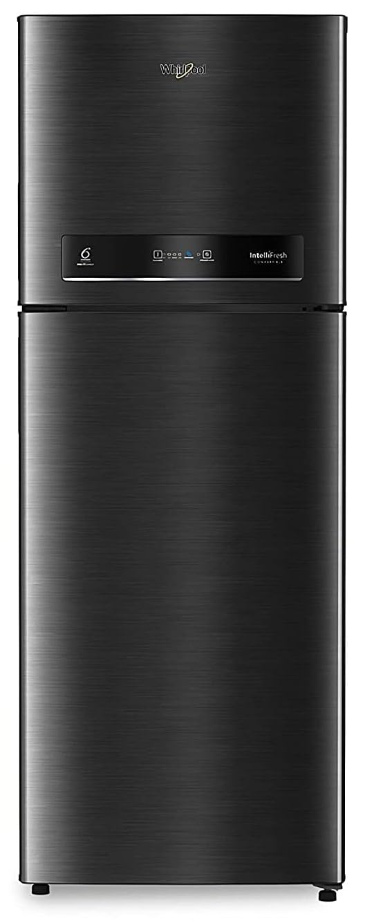 Whirlpool 465 L 3 Star Inverter Frost-Free Double Door Refrigerator IF INV CNV PLATINA 480 STEEL ONYX 3s-N, Black