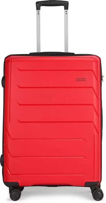 Open Box Unused Aristocrat Small Check-in Suitcase 44 Cm Chroma 8w Strolly Medium 360° Red