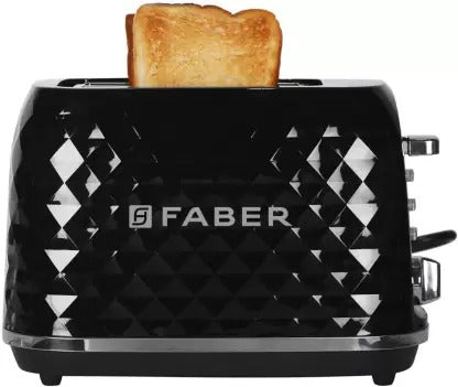 Open Box, Unused Faber FT 950W DLX BK 950 W Pop Up Toaster Black Pack of 3