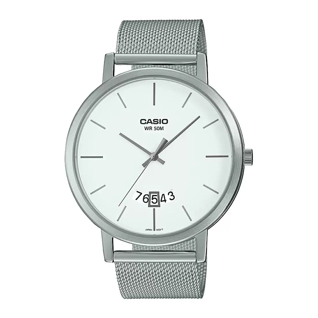 Casio Enticer Silver Analog Men's Watch A1873 MTP-B100M-7EVDF