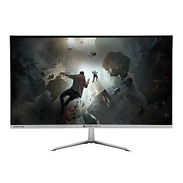 Open Box Unused Zebronics 24 inch (60.4 cm) LED Monitor with Full HD Display, HDMI and VGA Port, built in Speaker, Slim Bezel, Metal Stand and Wall Mountable Zeb-A2