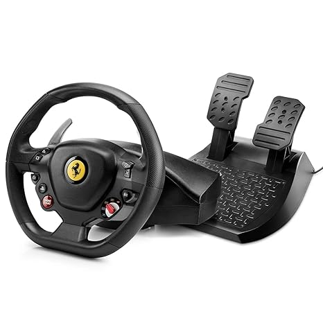 Used Thrustmaster Ferrari T80 488 GTB Edition Racing Wheel and Pedal PS5, PS4, PC