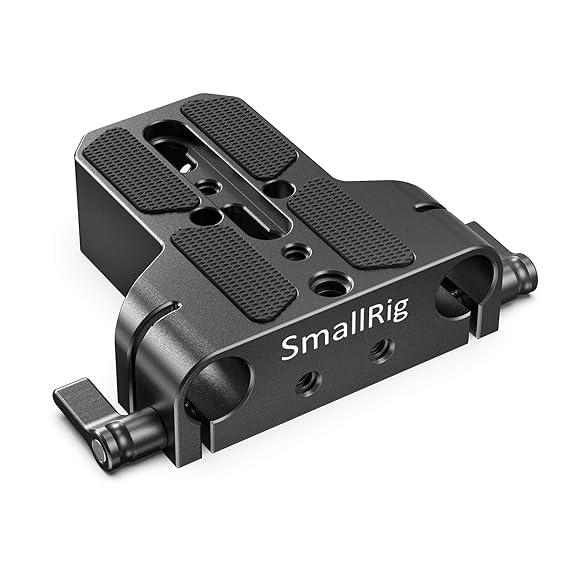 SmallRig Bottom Mount Plate with  Dual 15mm Rod Clamp 1674