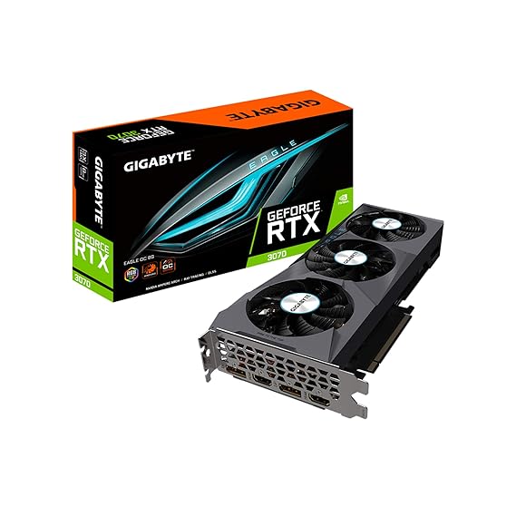 Used Gigabyte GeForce RTX 3070 EAGLE OC 8G rev 2.0 GV-N3070EAGLE OC-8GD Graphics Card