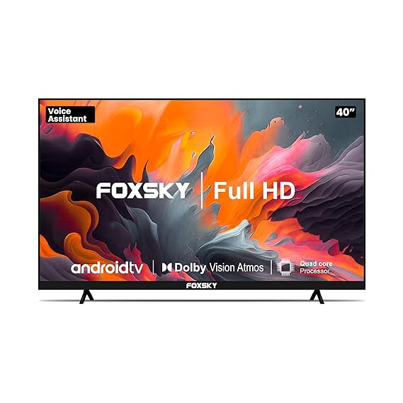 Open Box Unused Foxsky 101.6 cm 40 inches Full HD Smart LED TV 40FSFHS Black