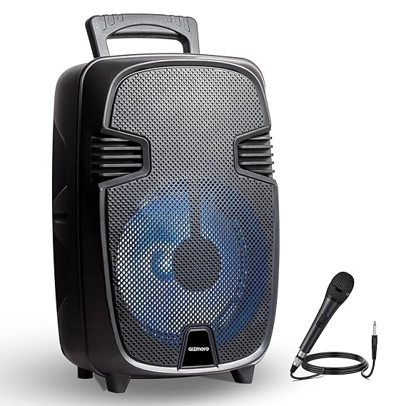 Open Box, Unused Gizmore Giz Wheelz T1000 Pro Portable Bluetooth Party Speaker 1000 Wt