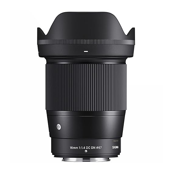Sigma 16mm F/1.4 Dc Dn Contemporary Lens for Fujifilm X Mount Mirrorless Cameras