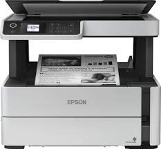 Open Box Unused Epson M2140 EcoTank Monochrome All-in-One Duplex Ink Tank Printer White