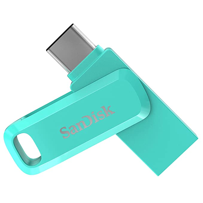 Open Box, Unused SanDisk Ultra Dual Drive Go 64GB USB 3.0 Type C Pen Drive for Mobile Mint Green, 5Y Pack of 10