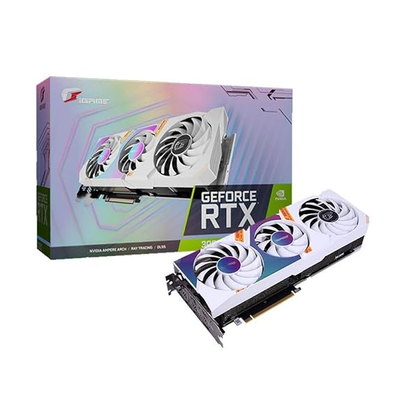 Used Colorful iGame GeForce RTX 3070 Ultra W OC-V 8GB GDDR6 IGAME-GEFORCE-RTX-3070-ULTRA-W-OC-V Graphics Card