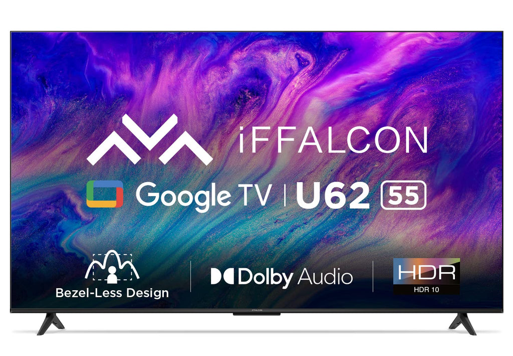 Open Box Unused iFFALCON by TCL U62 139 cm 55 inch Ultra HD (4K) LED Smart Google TV with Dolby Audio, HDR10  iFF55U62