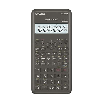 Open Box Unused Casio FX-82MS 2nd Gen Non-Programmable Scientific Calculator Pack of 2