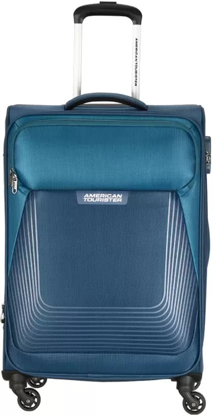 Open Box Unused American Tourister Medium Check-in Suitcase 69.5 Cm Amt Southside Lite Sp 69 Md Blue