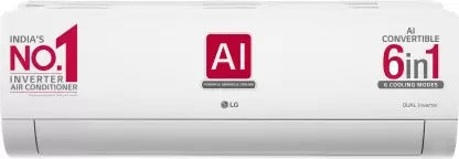 Open Box, Unused LG AI Convertible 6-in-1 Cooling 2023 Model 2 Ton 3 Star Split AI Dual Inverter 4 Way Swing RS-Q24ENXE