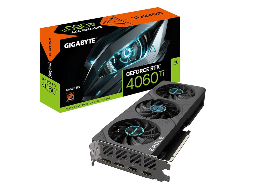 Used Gigabyte GeForce RTX 4060 TI Eagle 8GB GDDR6 GV-N406TEAGLE-8GD Graphics Card