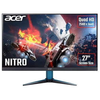 Open Box Unused Acer Nitro 27 inches AMD IPS Gaming Monitor 2560 x 1440 Resolution -400 Nits -2W x 2 Speakers VG271U Black