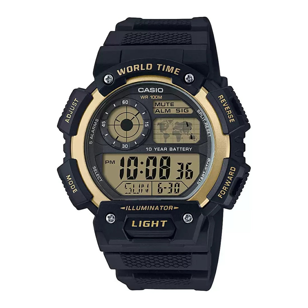 Casio Youth Digital Gold Dial Men's Watch D151 AE-1400WH-9AVDF