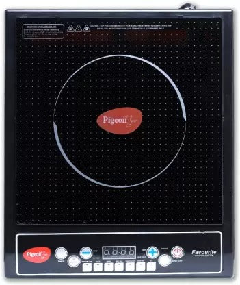 Open Box,Unused Pigeon Favourite IC 1800 W Induction Cooktop Black Push Button