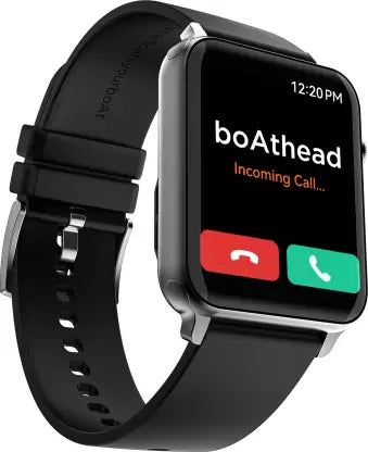 Open Box, Unused Boat Storm call 1.69 inch HD display with bluetooth calling and 550 nits brightness Smartwatch Black Strap