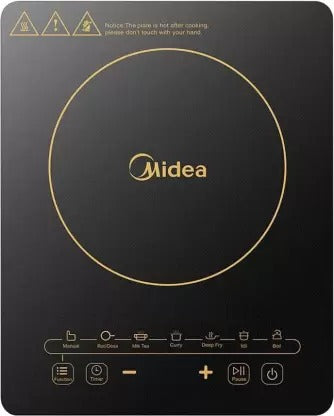 Open Box,Unused Midea C20-RTY2014 Induction Cooktop Black Touch Panel