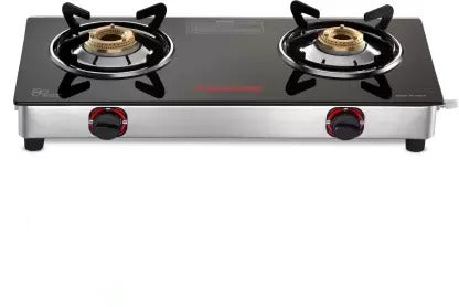 Open Box, Unused Butterfly Prime Glass Manual Gas Stove 2 Burners