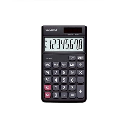 Open Box Unused Casio SX-300-W Portable Calculator Pack of 2