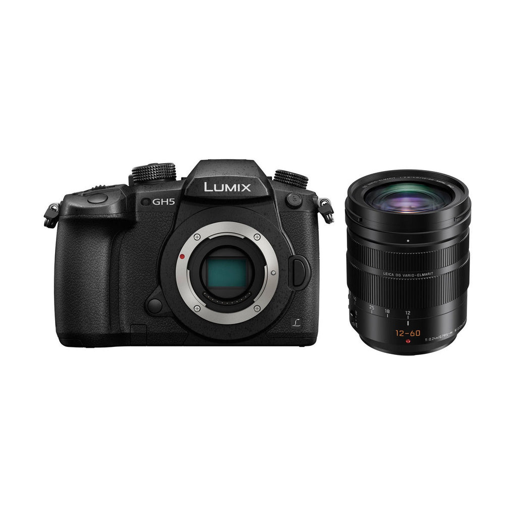 Open Box, Unused Panasonic DC GH5 Mirrorless Micro Four Thirds Digital Camera With 12 60MM Lens Kit