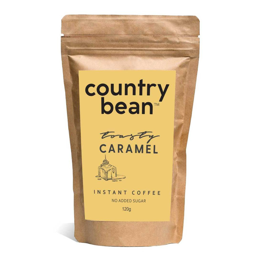 Country Bean Caramel Instant Coffee 120g Pack of 5