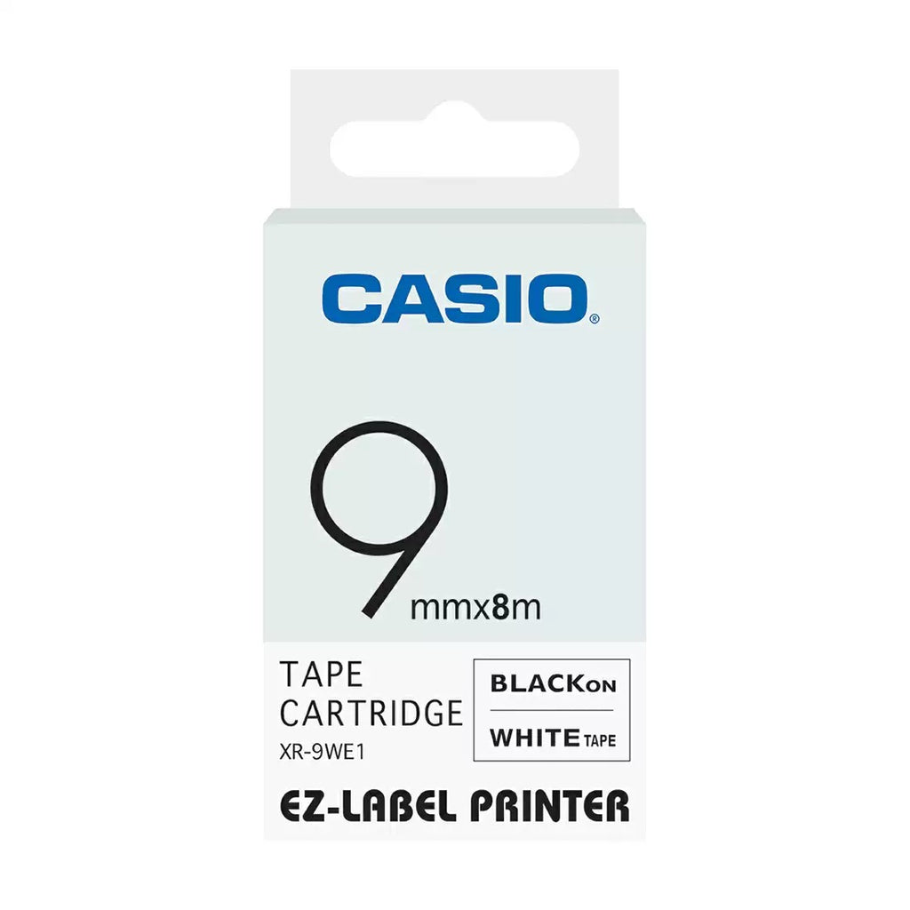 Casio XR 9WE1 G14 Color Tape for Asset Labelling