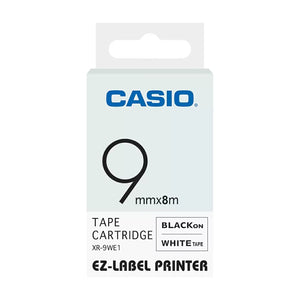 Casio XR 9WE1 G14 Color Tape for Asset Labelling