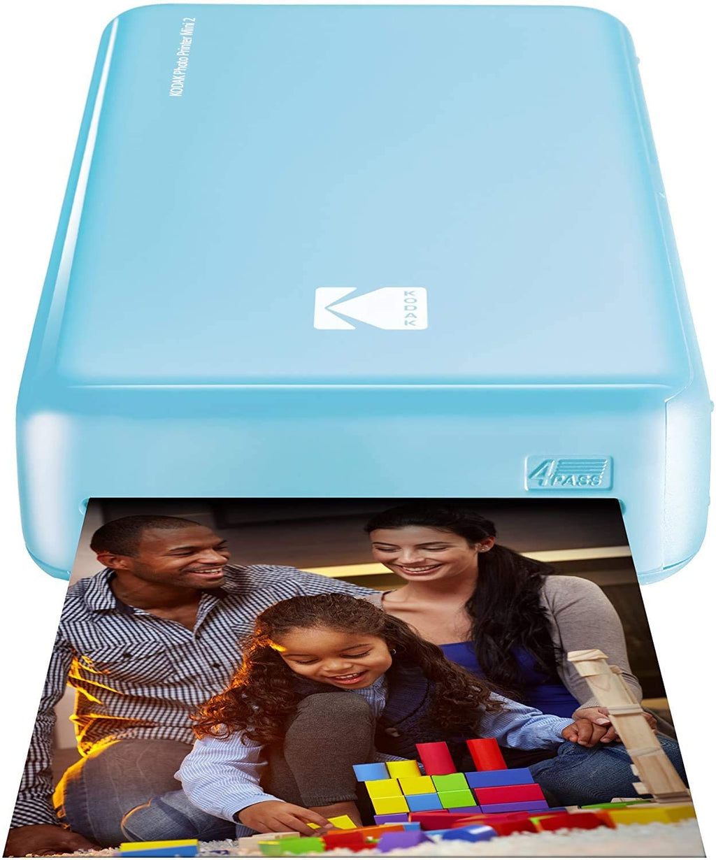 Kodak Mini 2 HD Wireless Portable Mobile Instant Photo Printer Blue