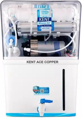Open Box, Unused KENT Ace Copper 8 L RO + UV + UF + TDS Control + UV in Tank + Copper Water Purifier White