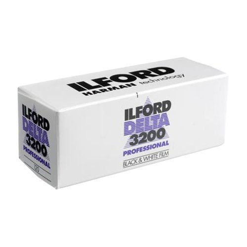 Ilford's Delta 3200 Professional Black And White Negative Flim,  120 (6 CM), ISO 3200 (1921535)
