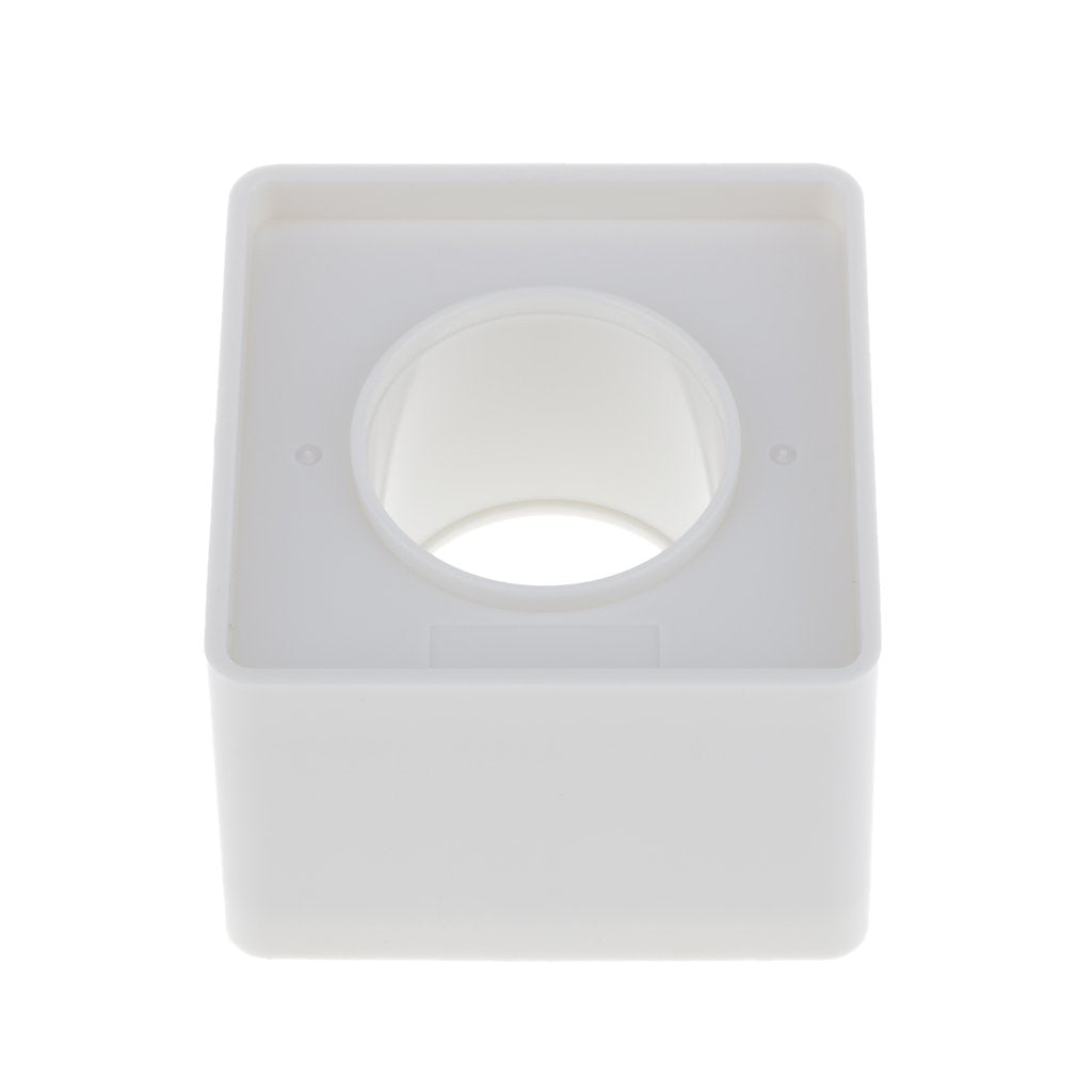 Square Microphone Station Logo White I D Pack of 2