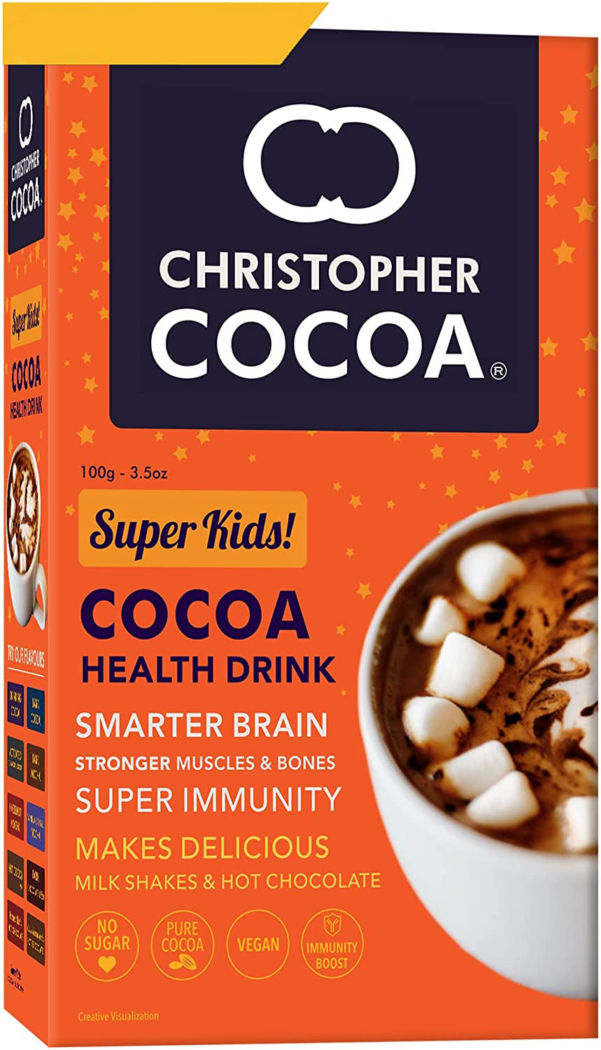 Christopher Superkids Cocoa Powder 100g (Pack of 4)