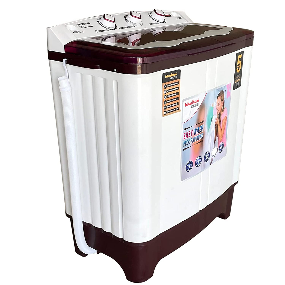 khaitan 8.5 kg washing machine