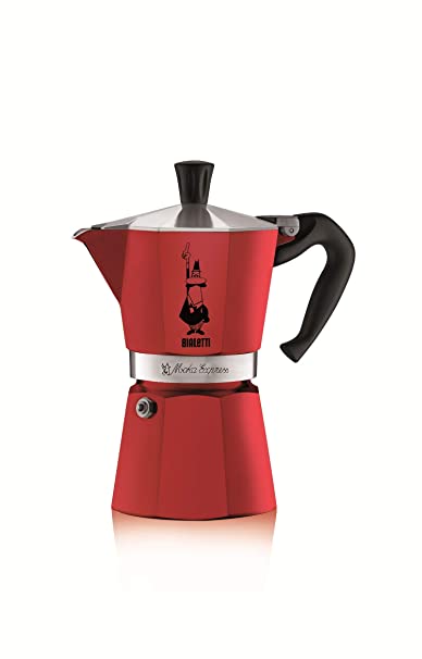 Bialetti Fiammetta Espresso Maker for 3 Cup Red