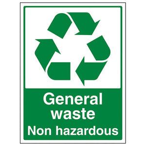 Detec™ 10x10 Inch General Waste Non Hazardous Sign board