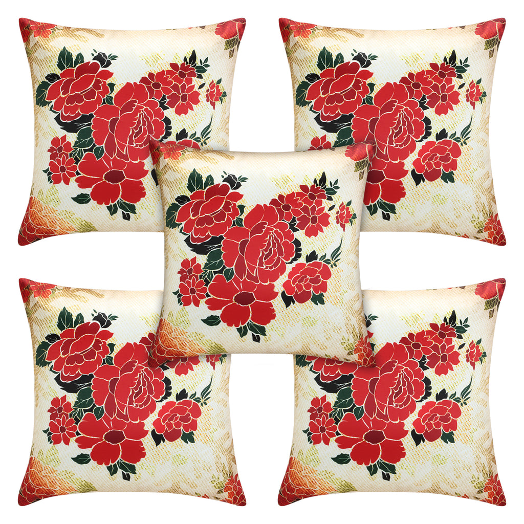Desi Kapda 3D Printed Cushions & Pillows Cover (Pack of 2, 40 cm*40 cm, Multicolor)