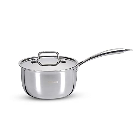Bergner TriPro Tri Ply Stainless Steel Saucepan with Stainless Steel