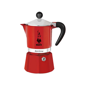 Bialetti Rainbow 3 Cup Red Espresso Maker
