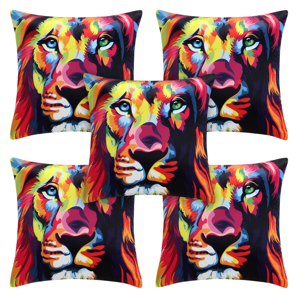 Desi Kapda 3D Printed Cushions Cover (Pack of 2, 40 cm*40 cm, Multicolor)