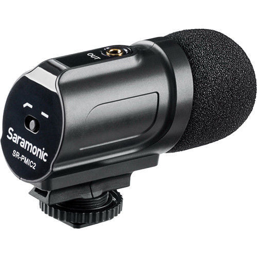 Saramonic Sr Pmic2 Mini Stereo Condenser Microphone With Integrated Shockmount